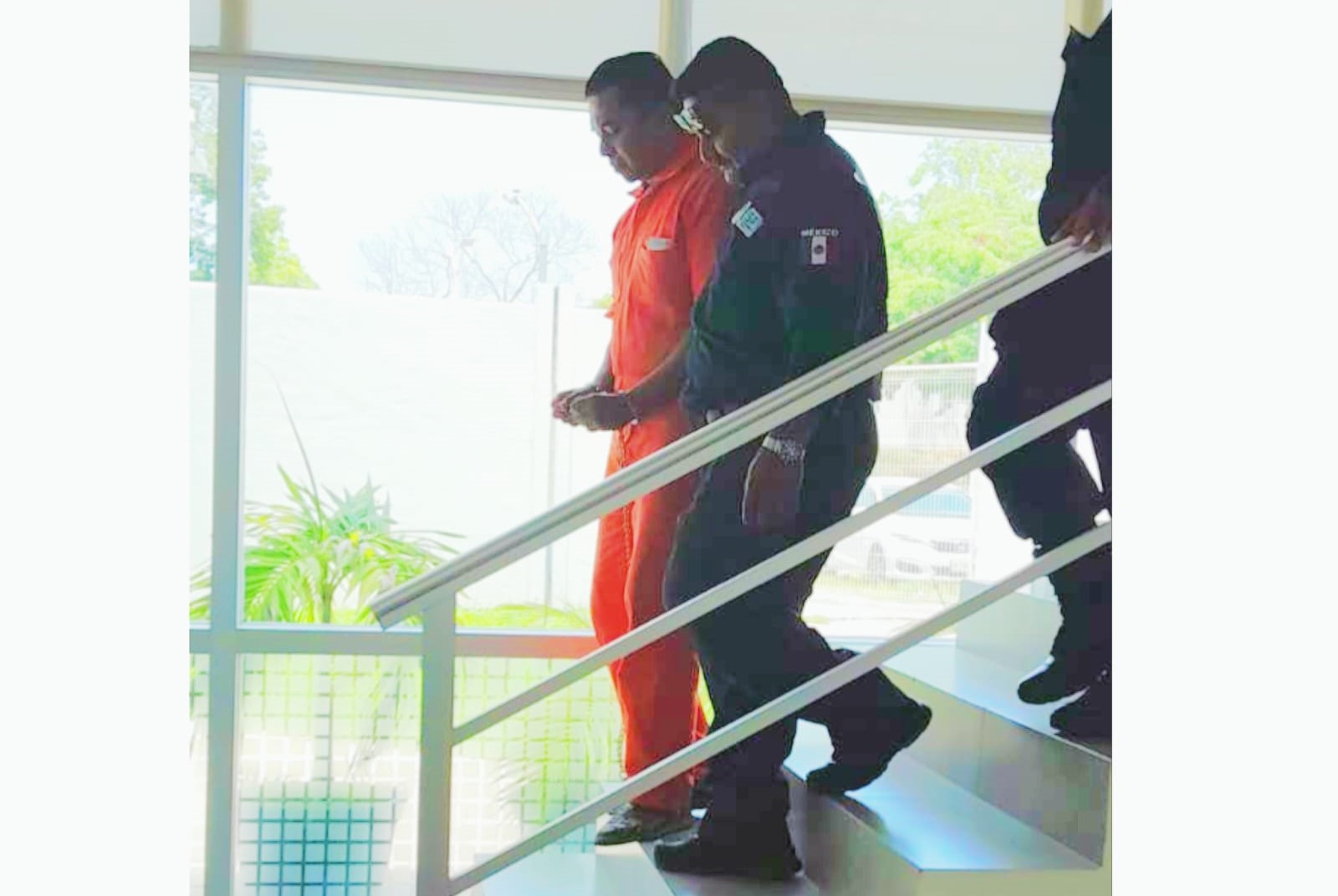 Emiliano Ramos en audiencia penal, en Playa del Carmen