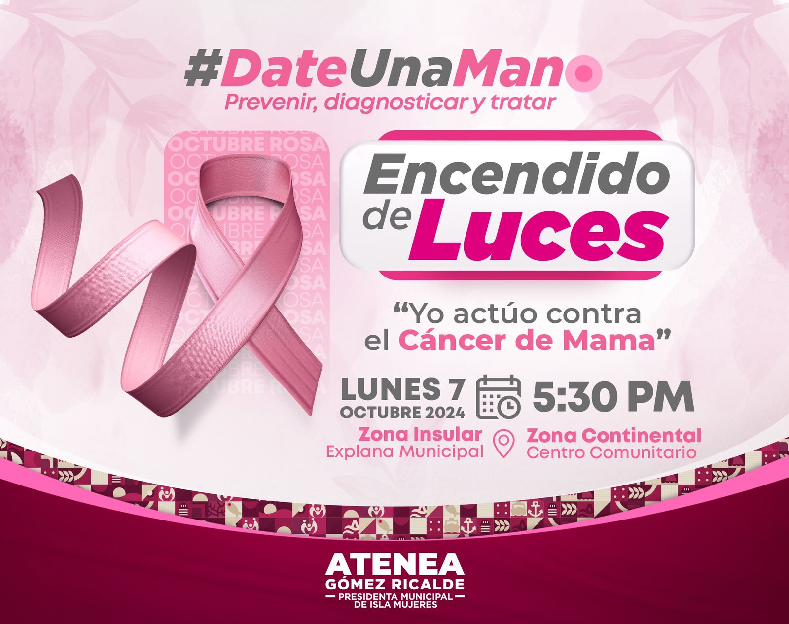 Luces Rosas cancer de mama