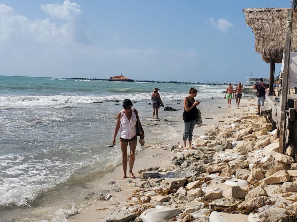 Erosión en costas de Playa del Carmen