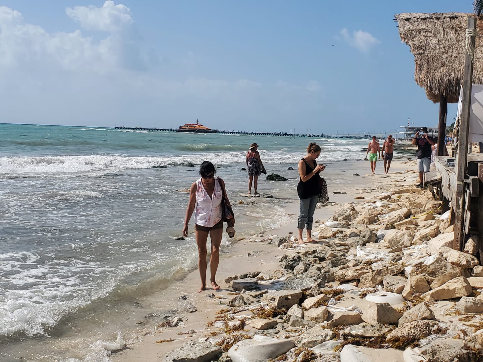 Erosión en costas de Playa del Carmen